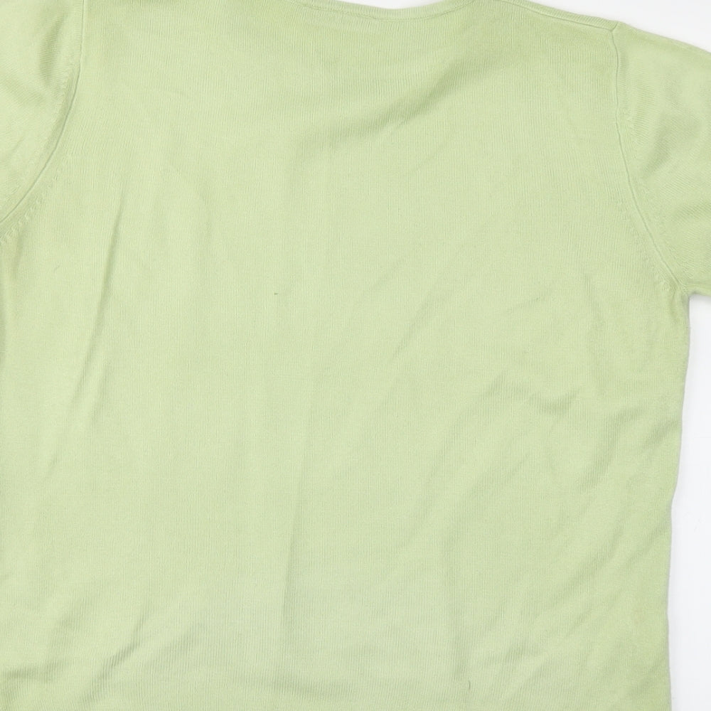 JDV Womens Green Pullover Jumper Size 14