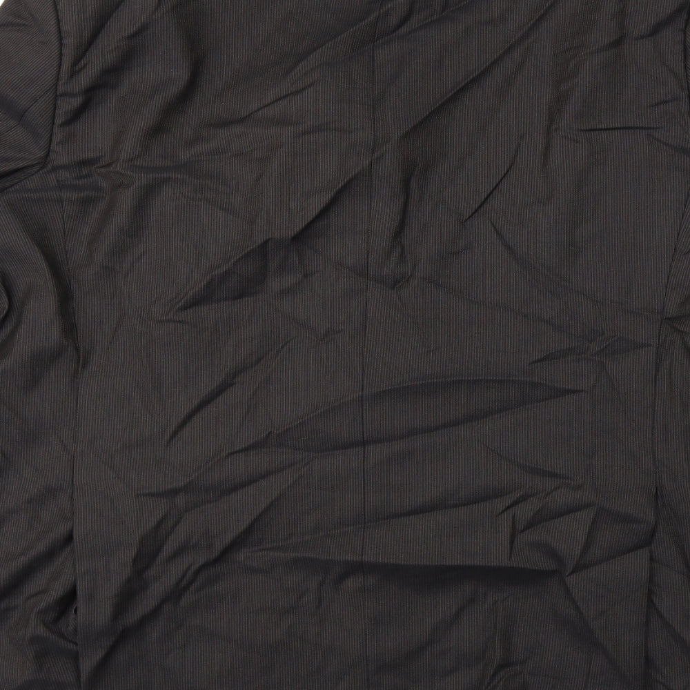 aherne Mens Black Striped Jacket Blazer Size XL