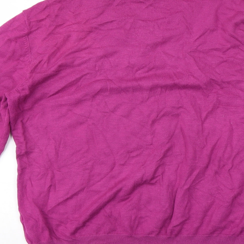 Bonmarché Womens Pink Pullover Jumper Size M