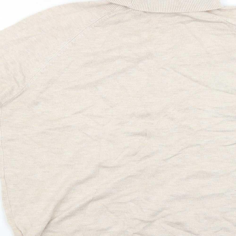 Sfera Womens Beige Pullover Jumper Size M