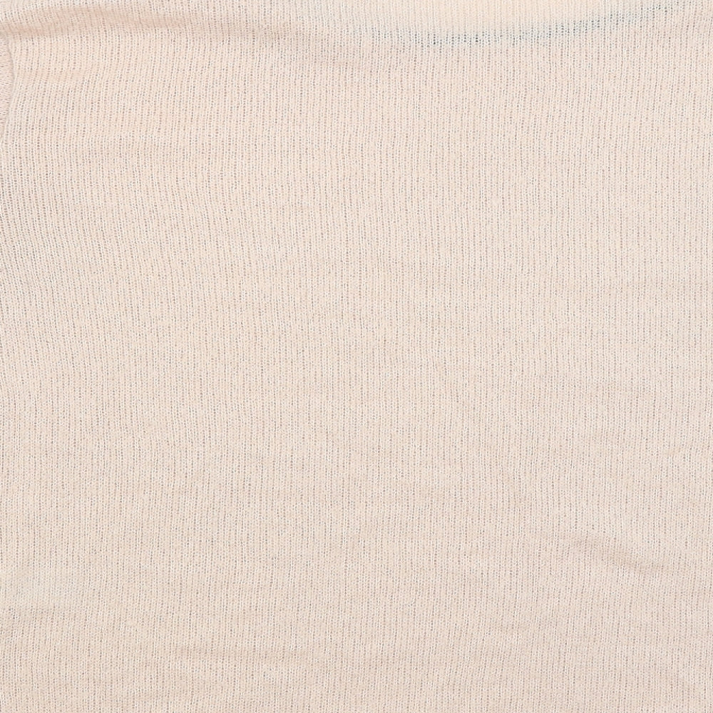 Spotted Womens Pink Pullover Jumper Size L
