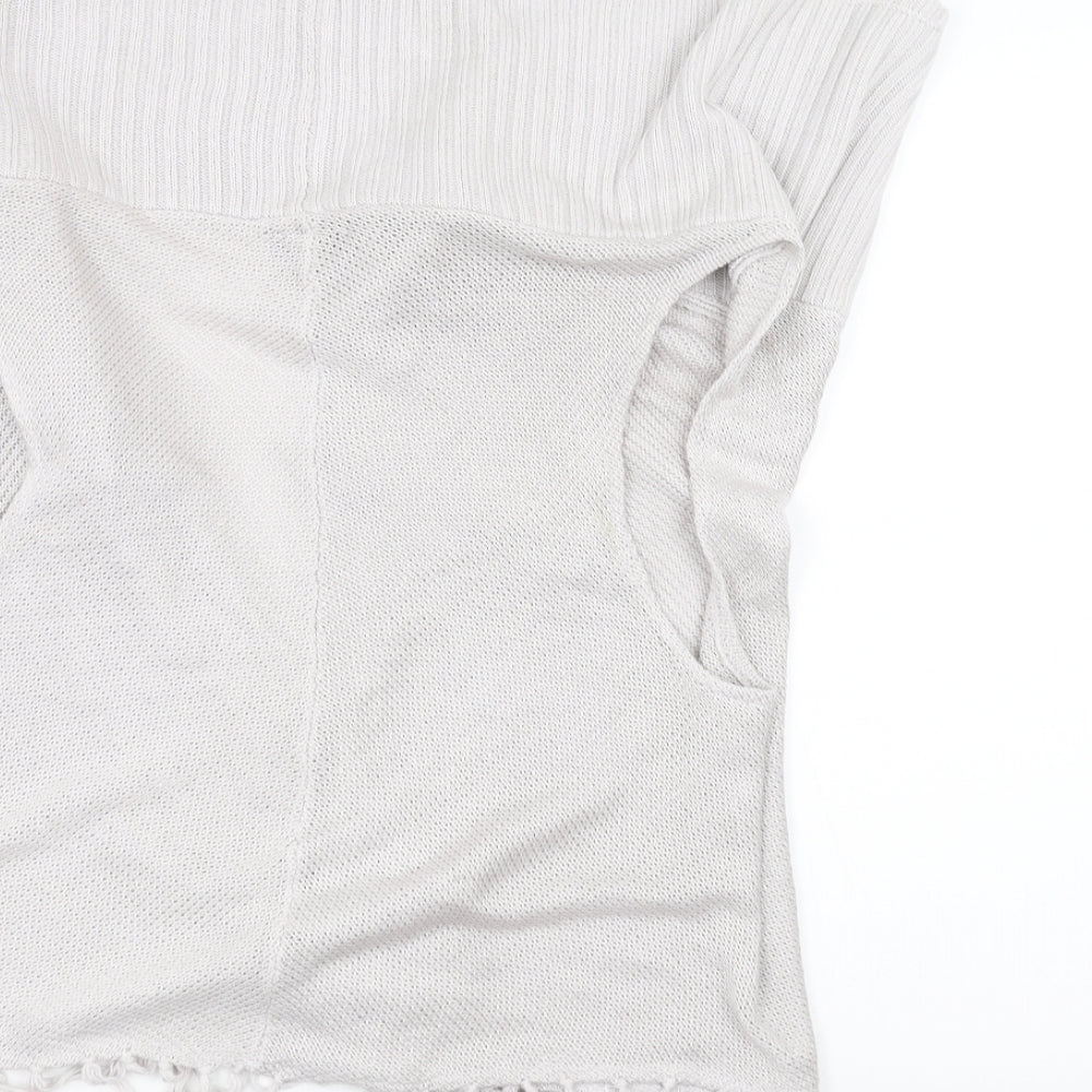 Topshop Womens White Jacket Coatigan Size 16