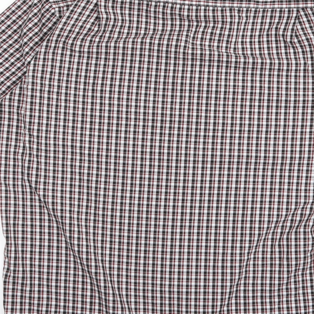 bw Mens White Button-Up Size 15