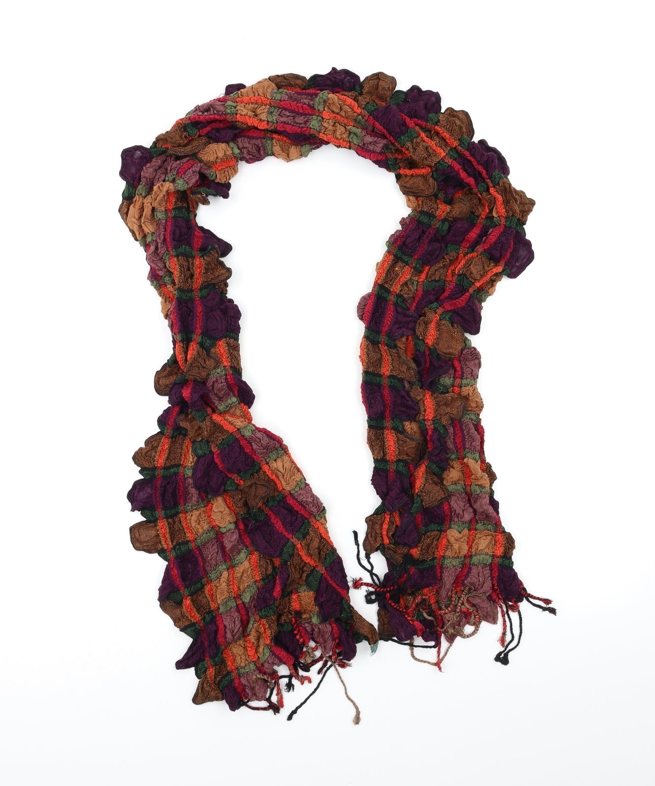 Mint Womens Multicoloured Check Scarf