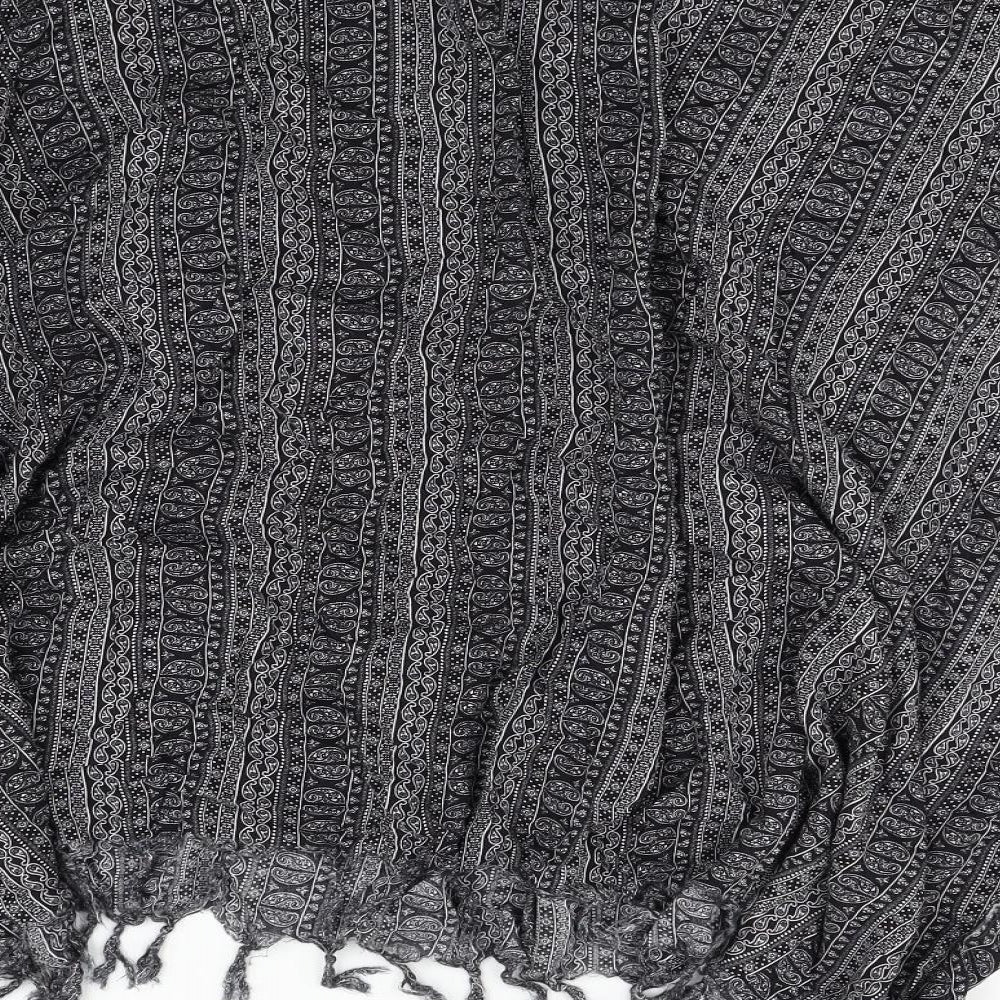 importador Womens Black Fair Isle Poncho One Size