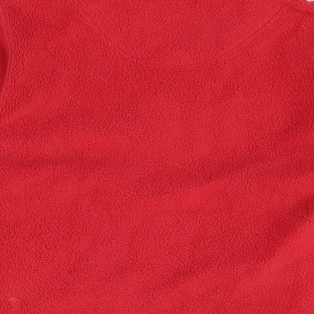 JERZEES Boys Red Henley Jumper Size 3-4 Years - Scotland