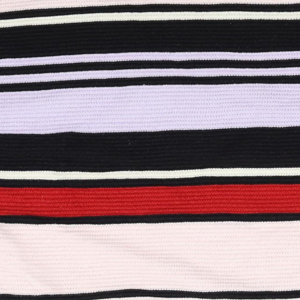 H&M Womens Multicoloured Striped Pullover Jumper Size XS