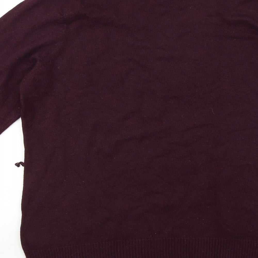 Marks & Spencer Womens Red Pullover Jumper Size 12