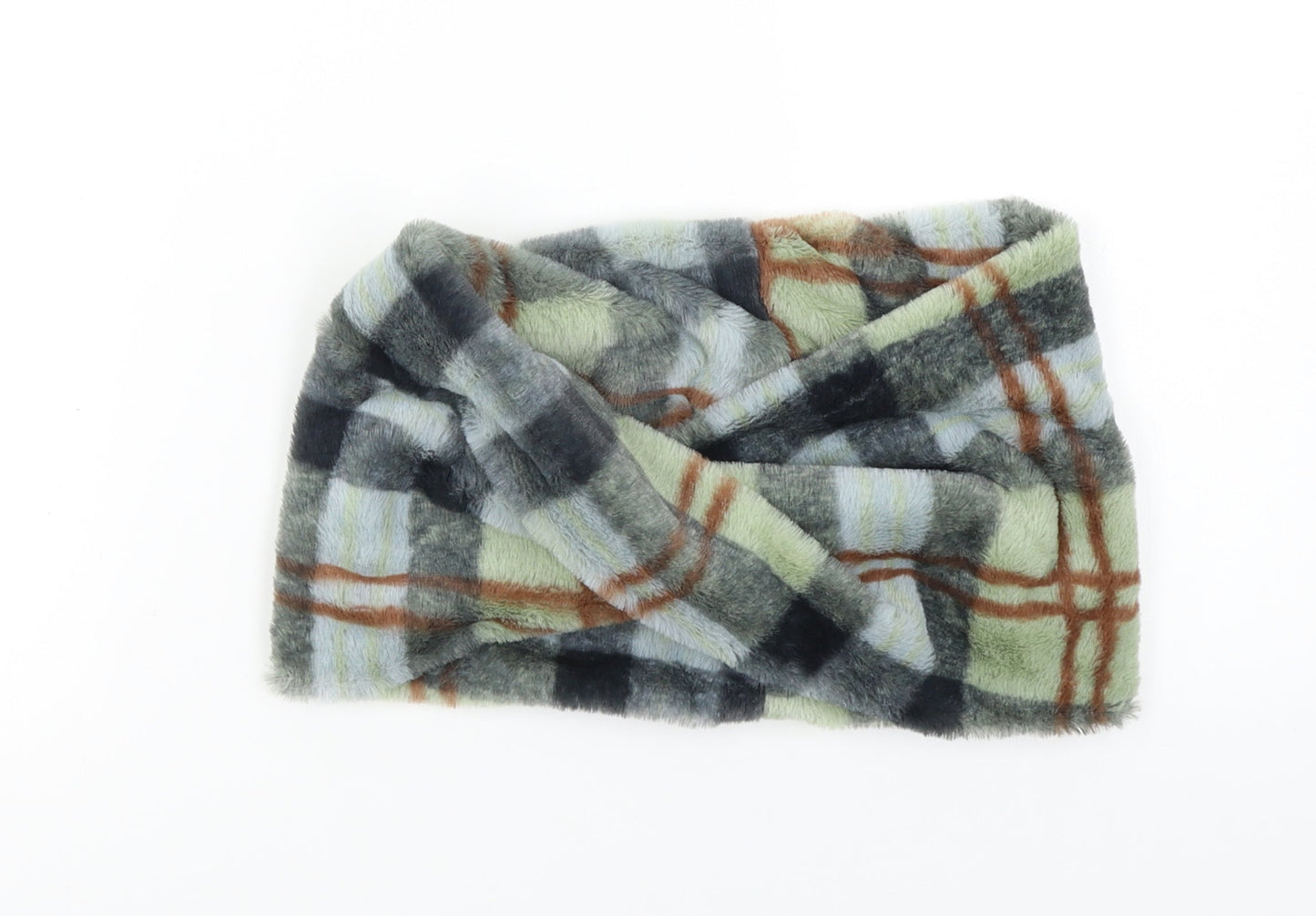 Hot Tomato Unisex Blue Check Shawl/Wrap