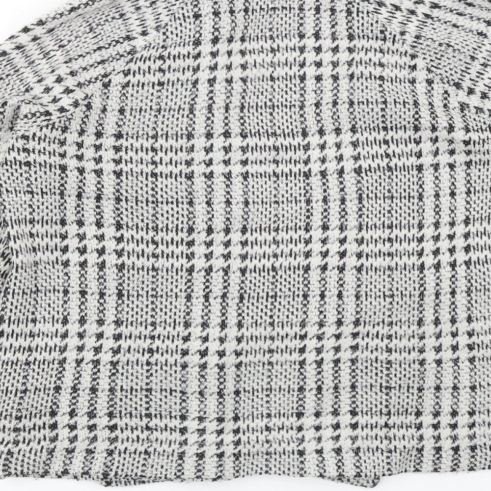 NEXT Womens Black Check Jacket Size 10