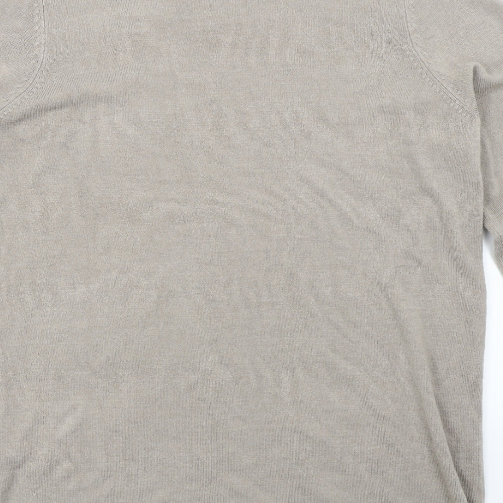 Julipa Womens Beige Pullover Jumper Size 16