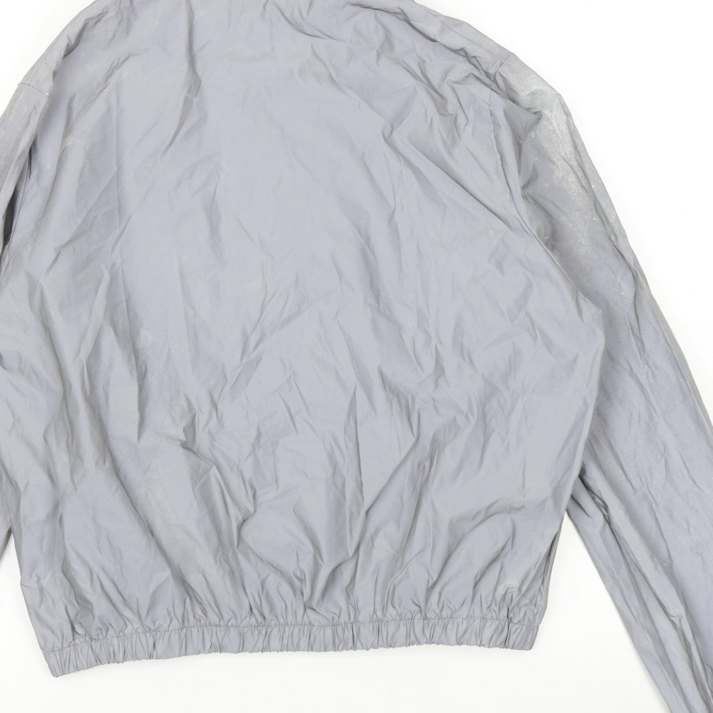 Preworn Womens Silver Rain Coat Jacket Size 2XL