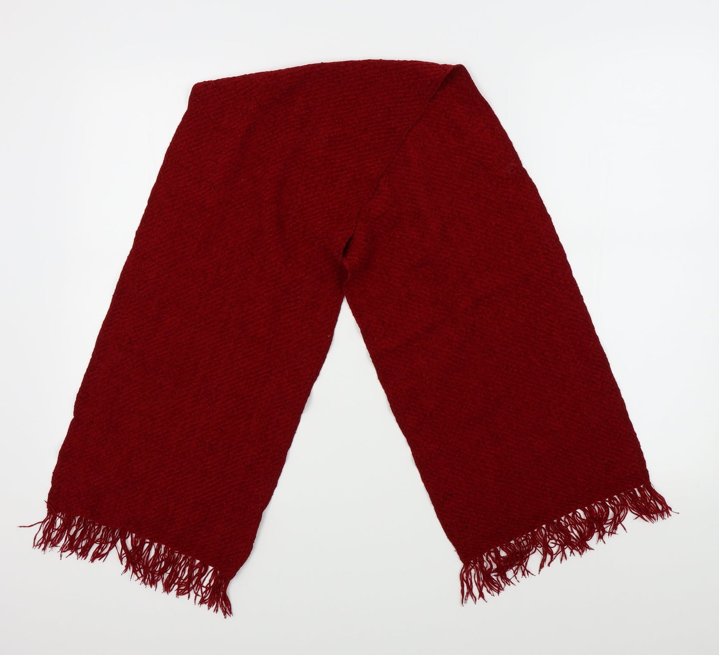 Preworn Womens Red Knit Scarf