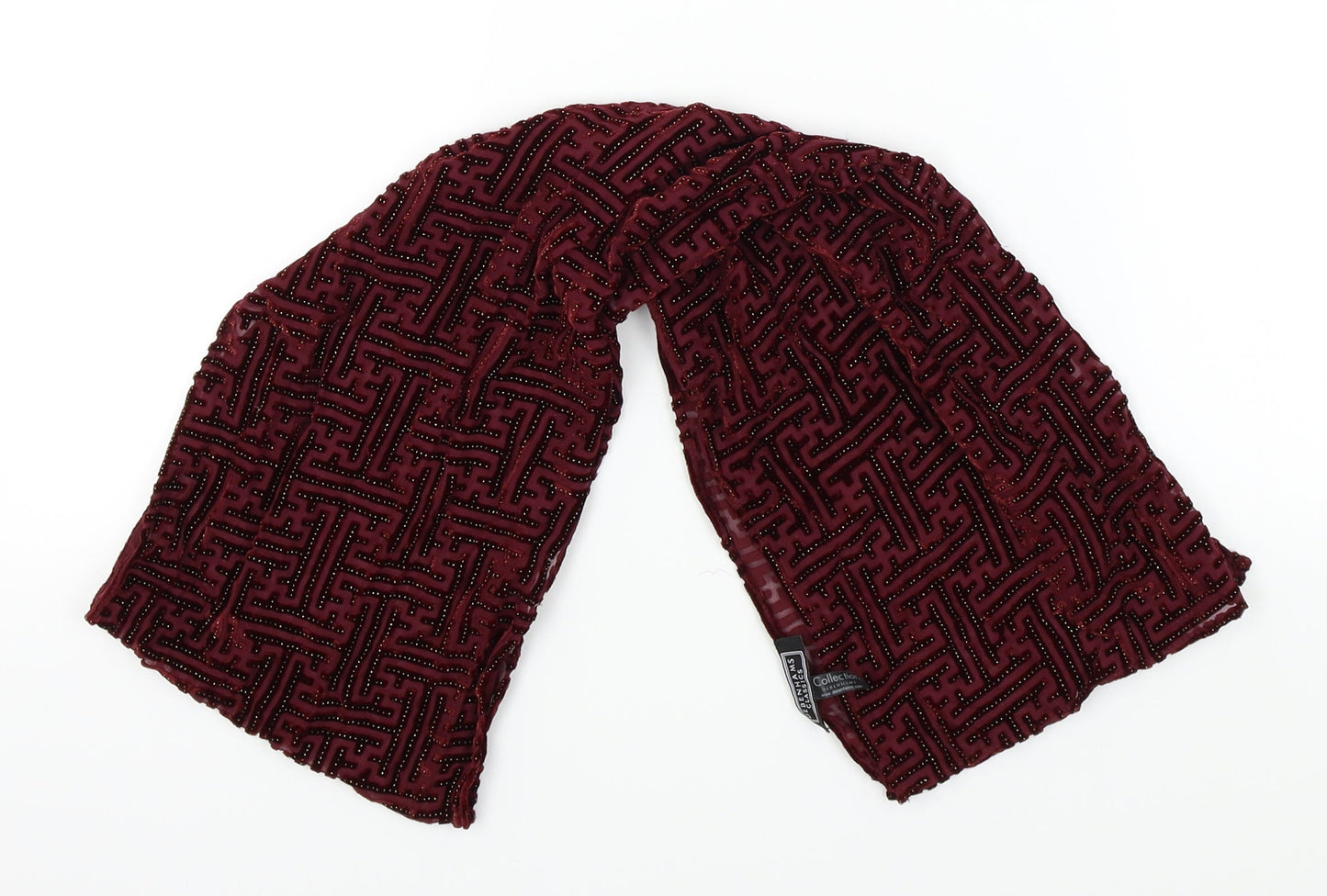 Debenhams Womens Red Geometric Scarf