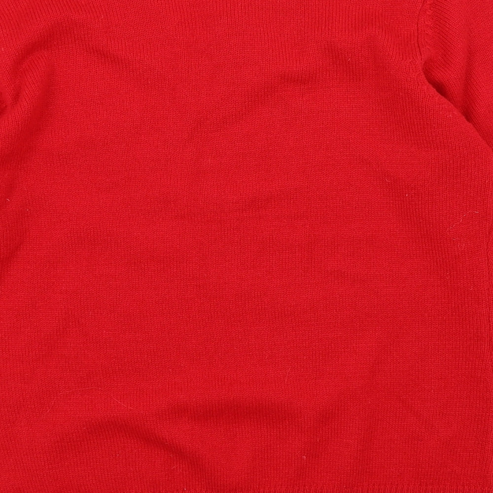 Damart Womens Red Pullover Jumper Size 12