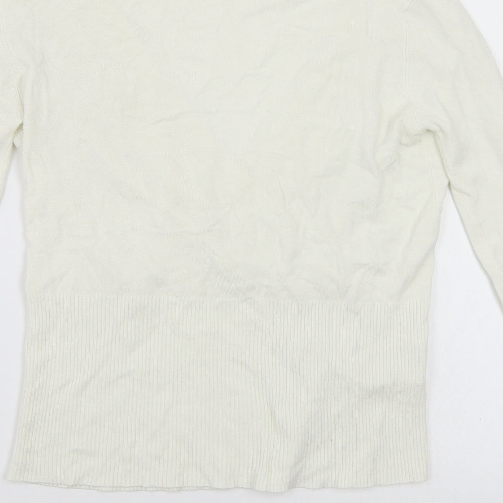 Select Womens White Pullover Jumper Size 16