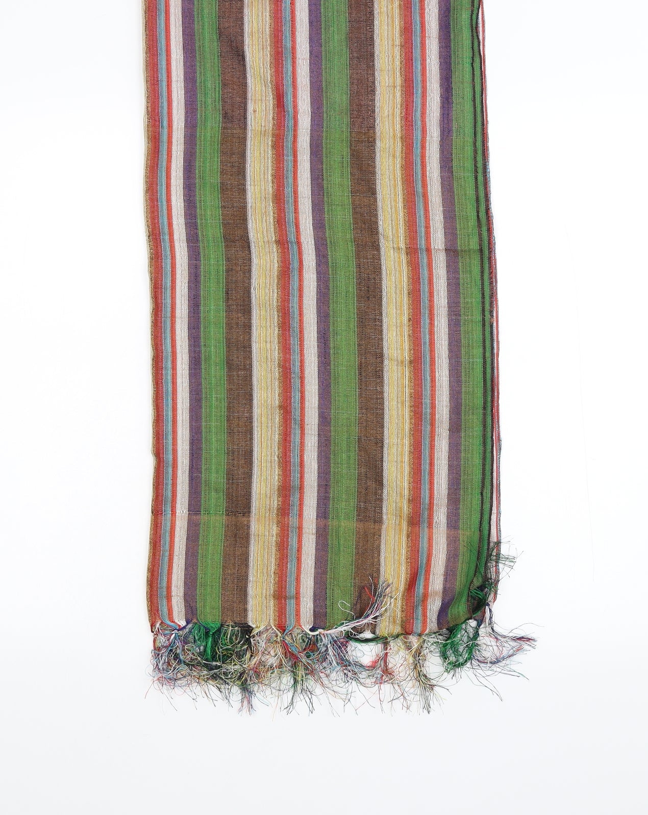 Preworn Womens Multicoloured Striped Scarf