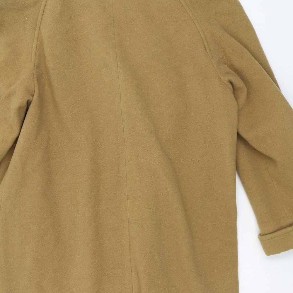 Astraka Womens Yellow Overcoat Coat Size 16