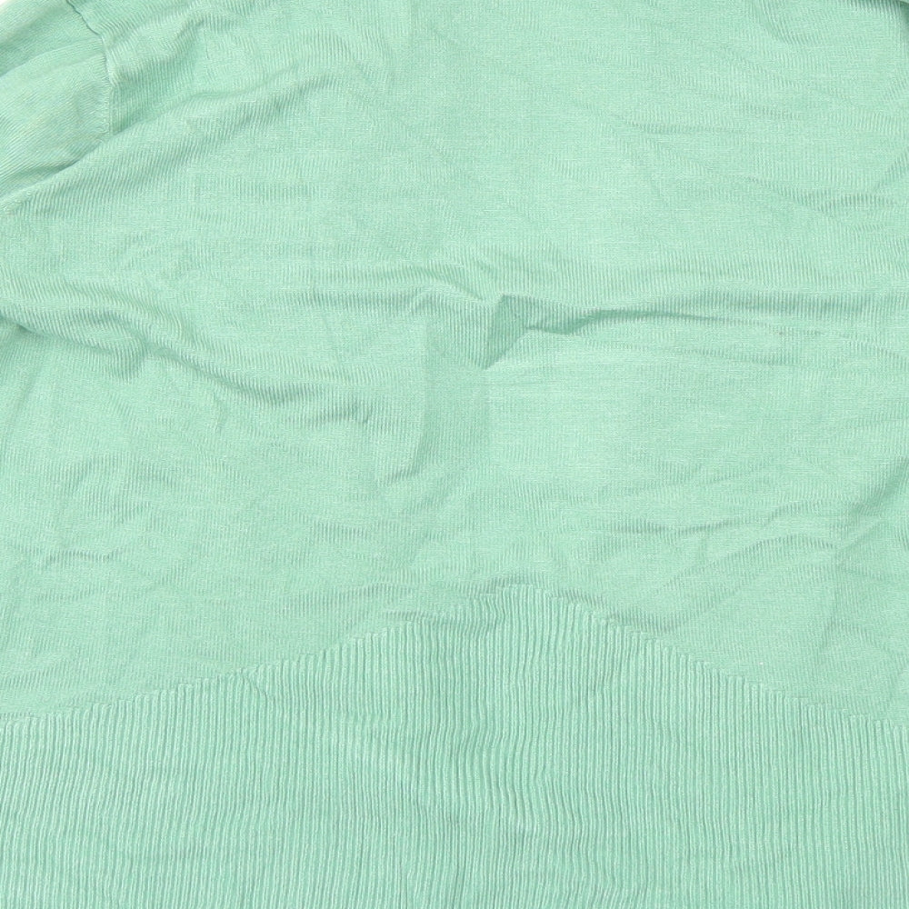 Classics Womens Green Knit Cardigan Jumper Size 12