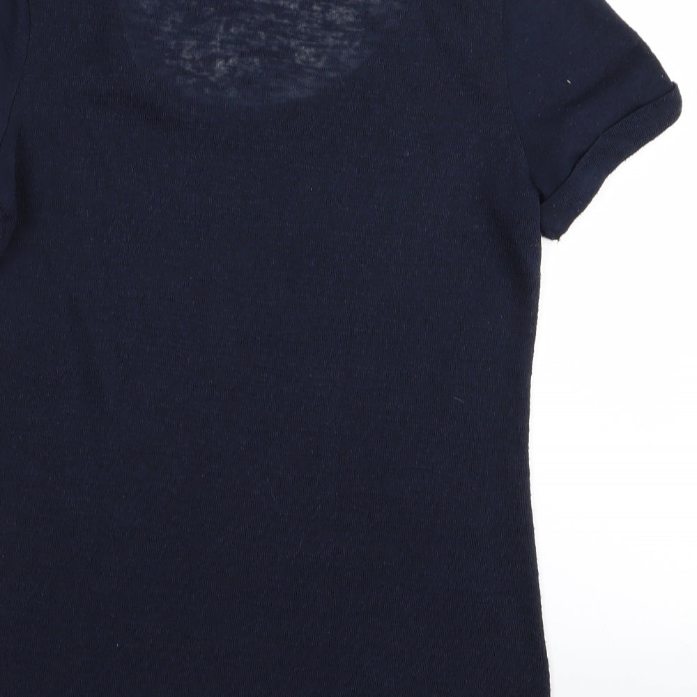 Per Una Womens Blue Basic T-Shirt Size 12