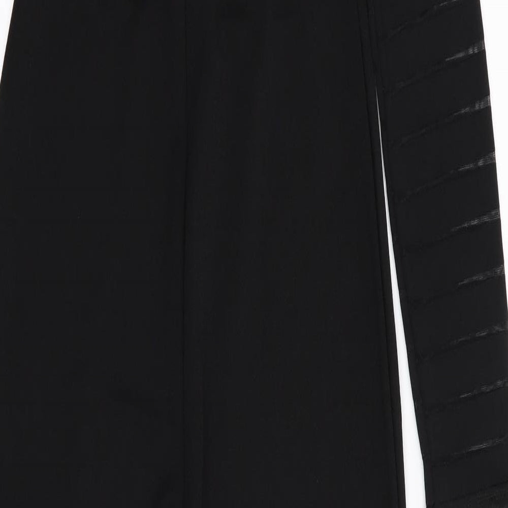 PLT Womens Black Striped Jumpsuit One-Piece Size 10