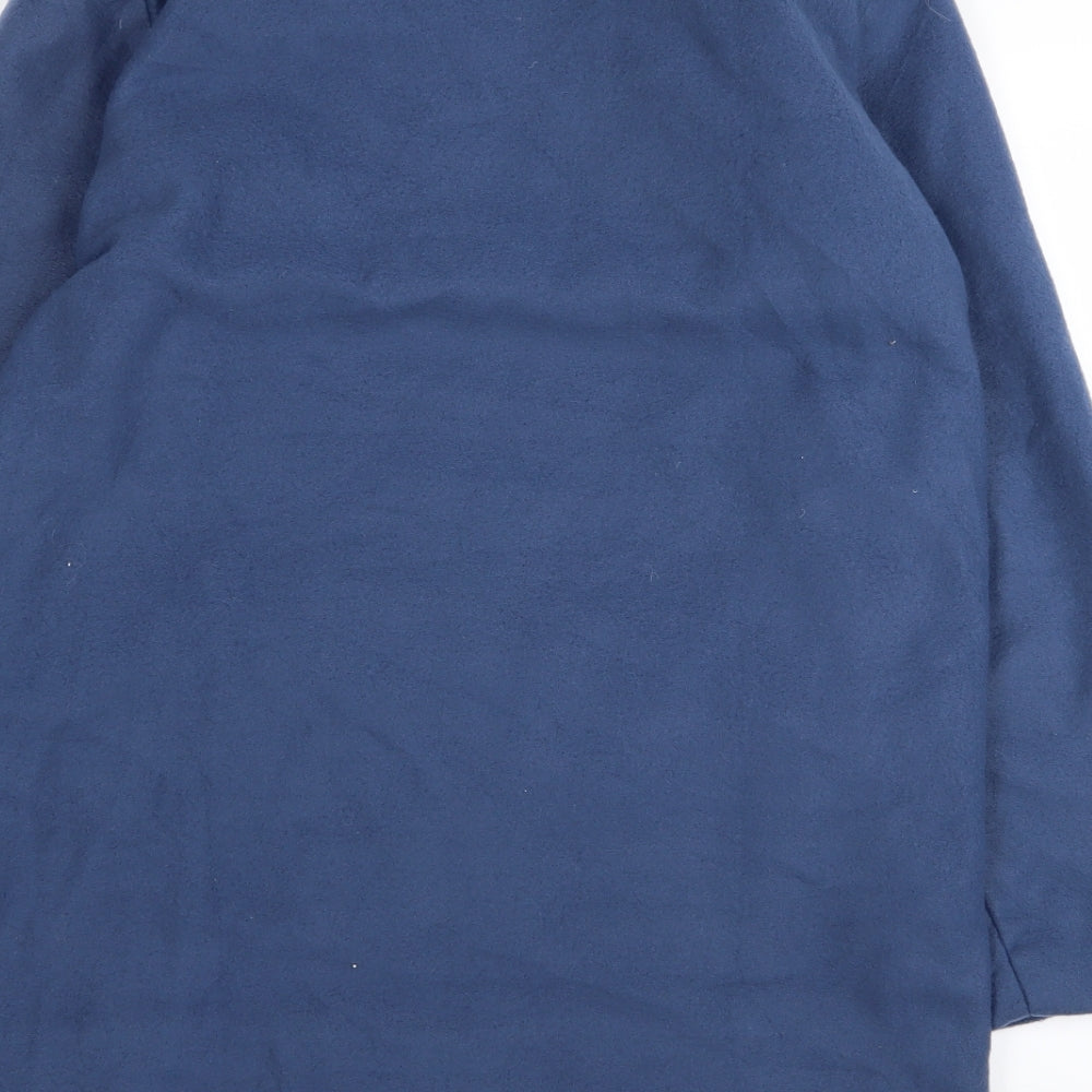 Gabrielle Vicenza Womens Blue Overcoat Coat Size 10