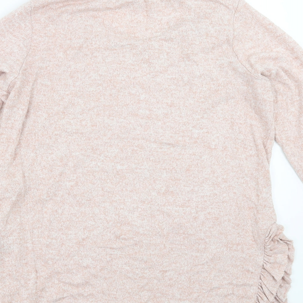 NEXT Womens Pink Pullover Jumper Size 12 - beaded detail