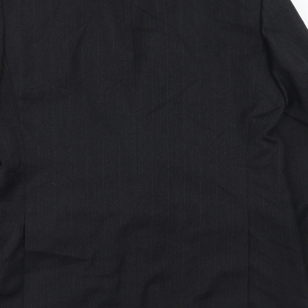 Marks & Spencer Mens Grey Striped Jacket Suit Jacket Size 42