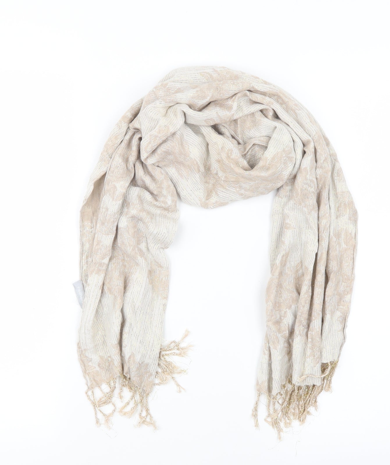 Red Herring Womens Gold Knit Scarf
