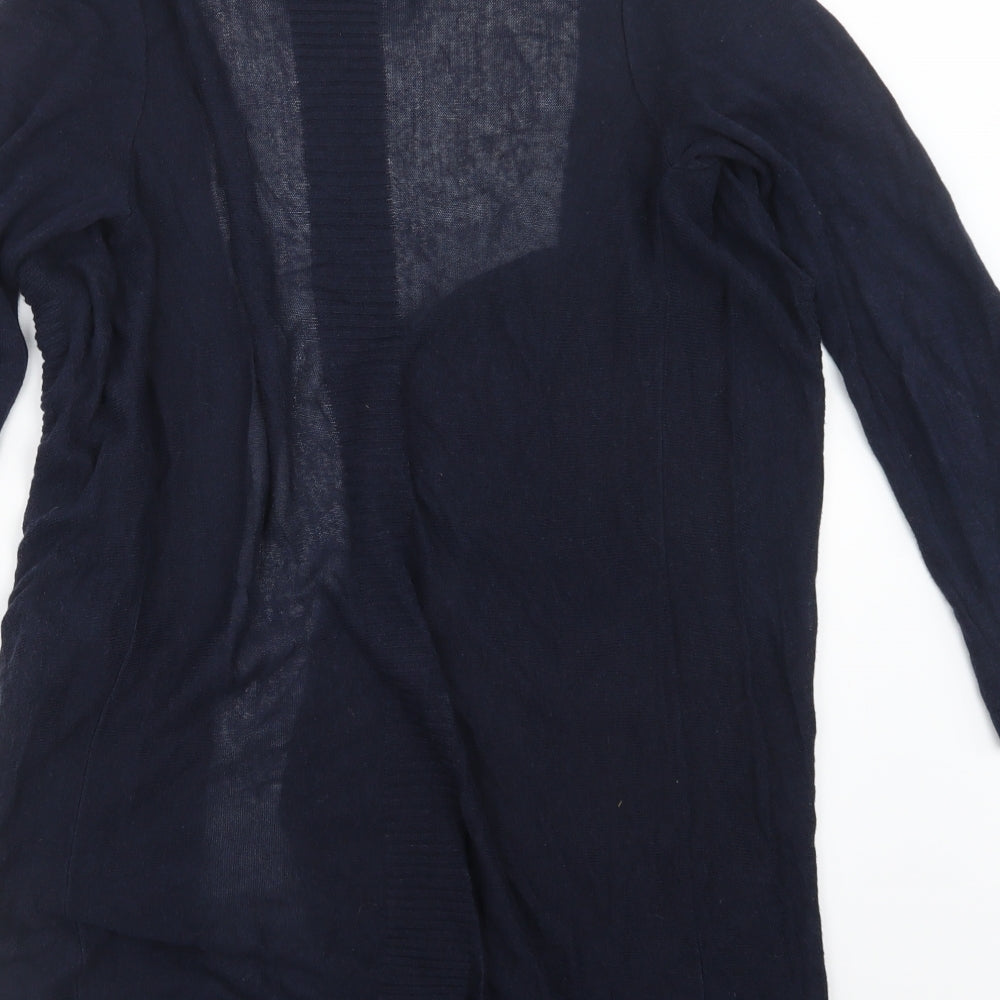 89th & Madison Womens Blue Knit Cardigan Jumper Size S