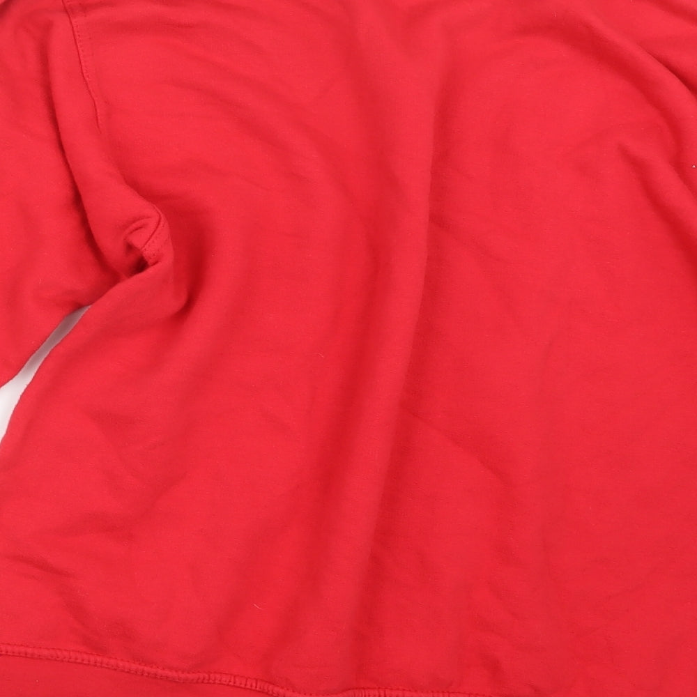 Uneek Mens Red Pullover Jumper Size M