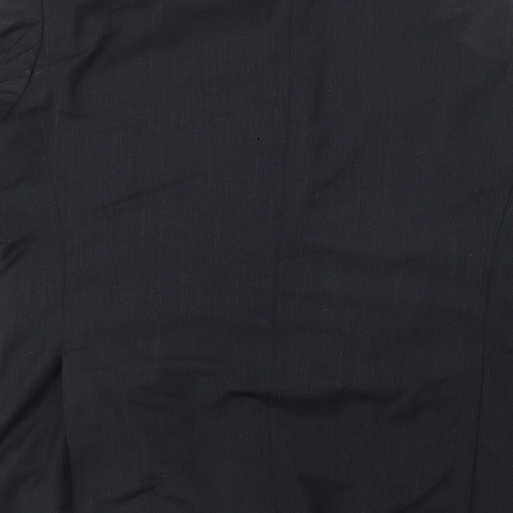 Tessuto Mens Black Jacket Suit Jacket Size 40