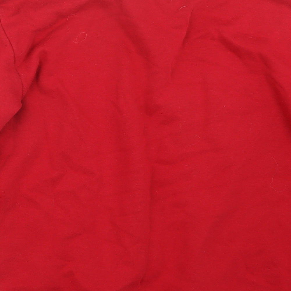 Karen Scott Womens Red Pullover Jumper Size M