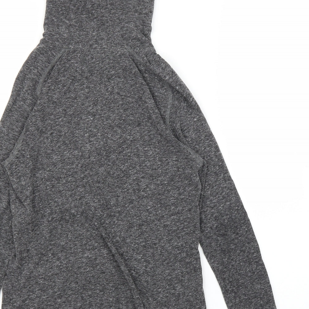 Marks & Spencer Girls Grey Pullover Hoodie Size 9-10 Years