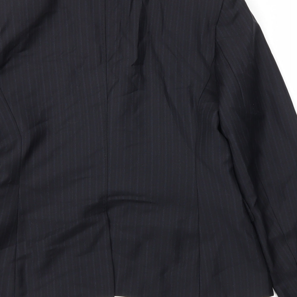 BESSINI Womens Black Jacket Blazer Size 10