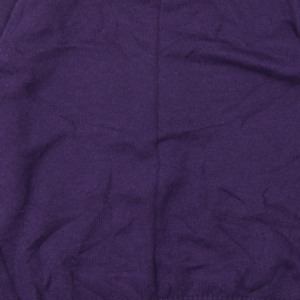 Maine Mens Purple Pullover Sweatshirt Size L