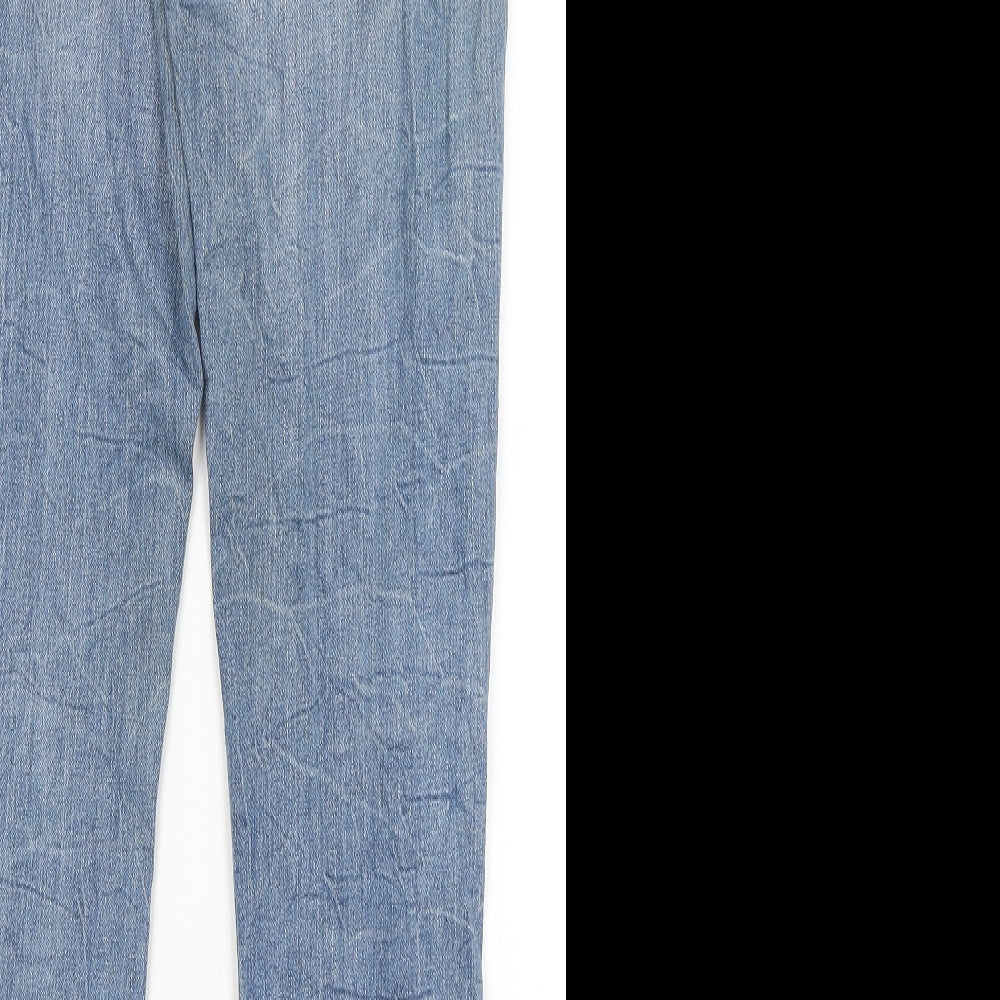 Preworn Womens Blue Skinny Jeans Size 12 L30 in