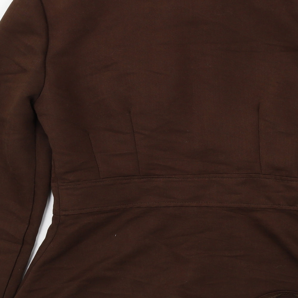paraqon Womens Brown Jacket Size 10