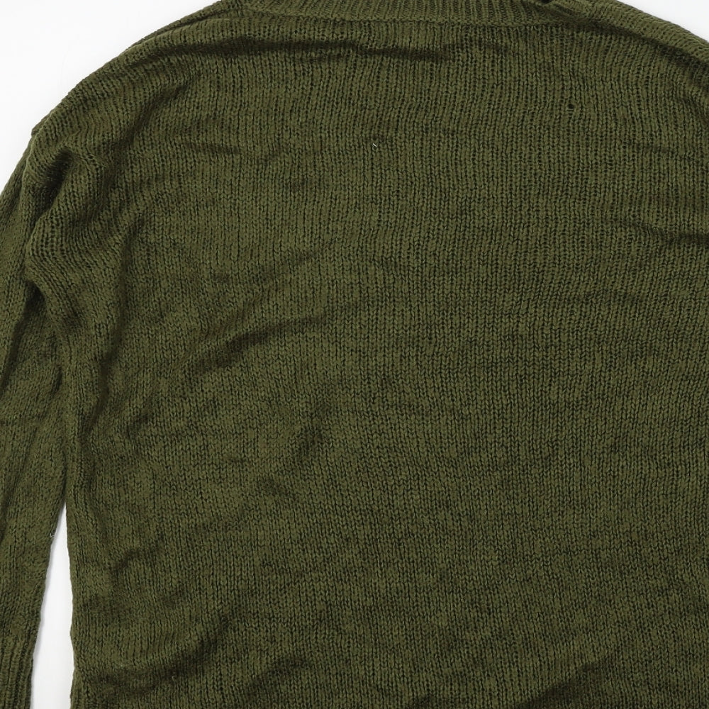 newlook Womens Green Pullover Jumper Size M