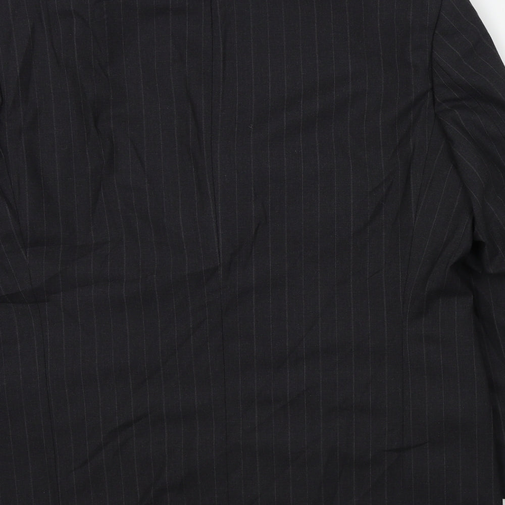 Marks & Spencer Mens Grey Striped Jacket Suit Jacket Size 44
