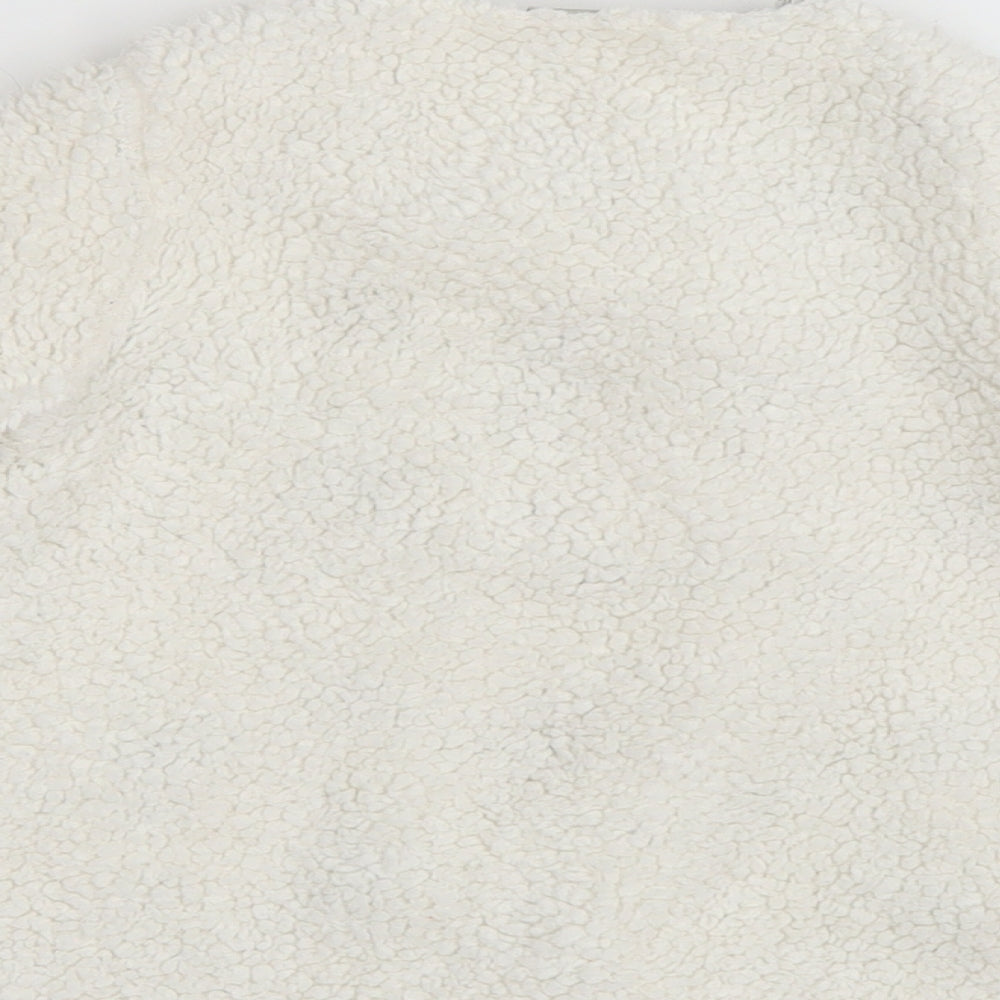 TU Girls White Basic Coat Coat Size 2-3 Years