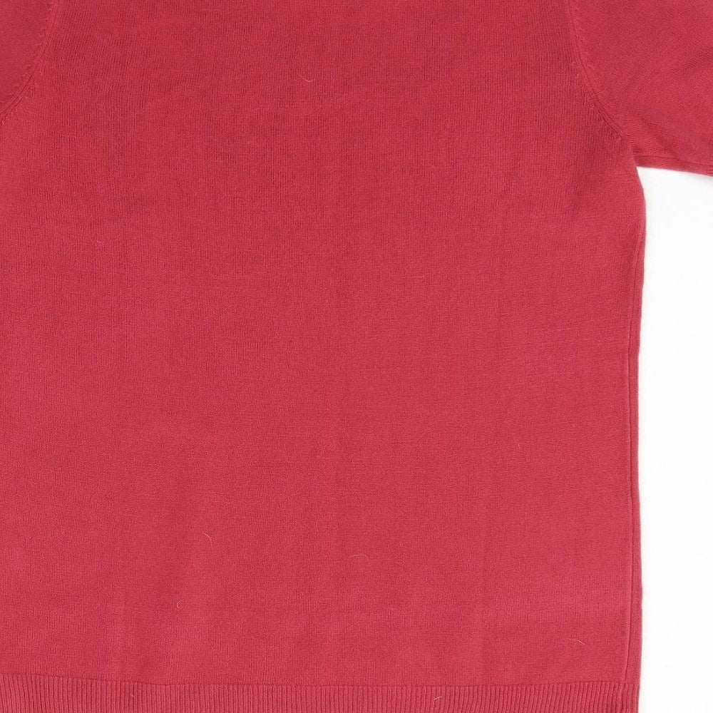 Charmance Womens Pink Pullover Jumper Size 14