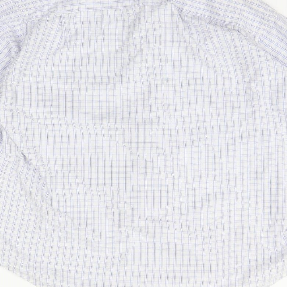 llyod attree & smith Mens Silver Check Button-Up Size 16 - washable mark