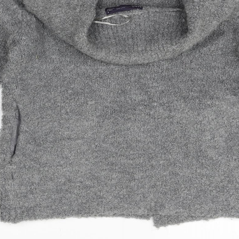 Marks & Spencer Womens Grey Cardigan Jumper Size S