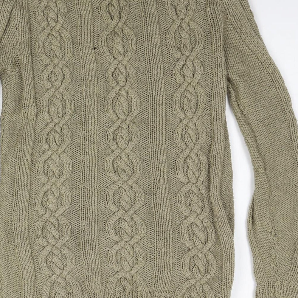 Preworn Womens Beige Cardigan Jumper Size S