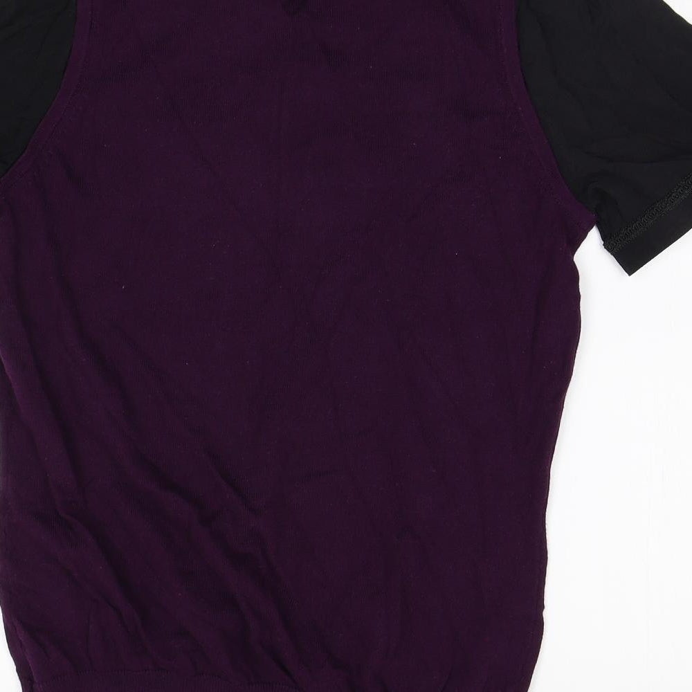 NEXT Womens Purple Basic Button-Up Size 12