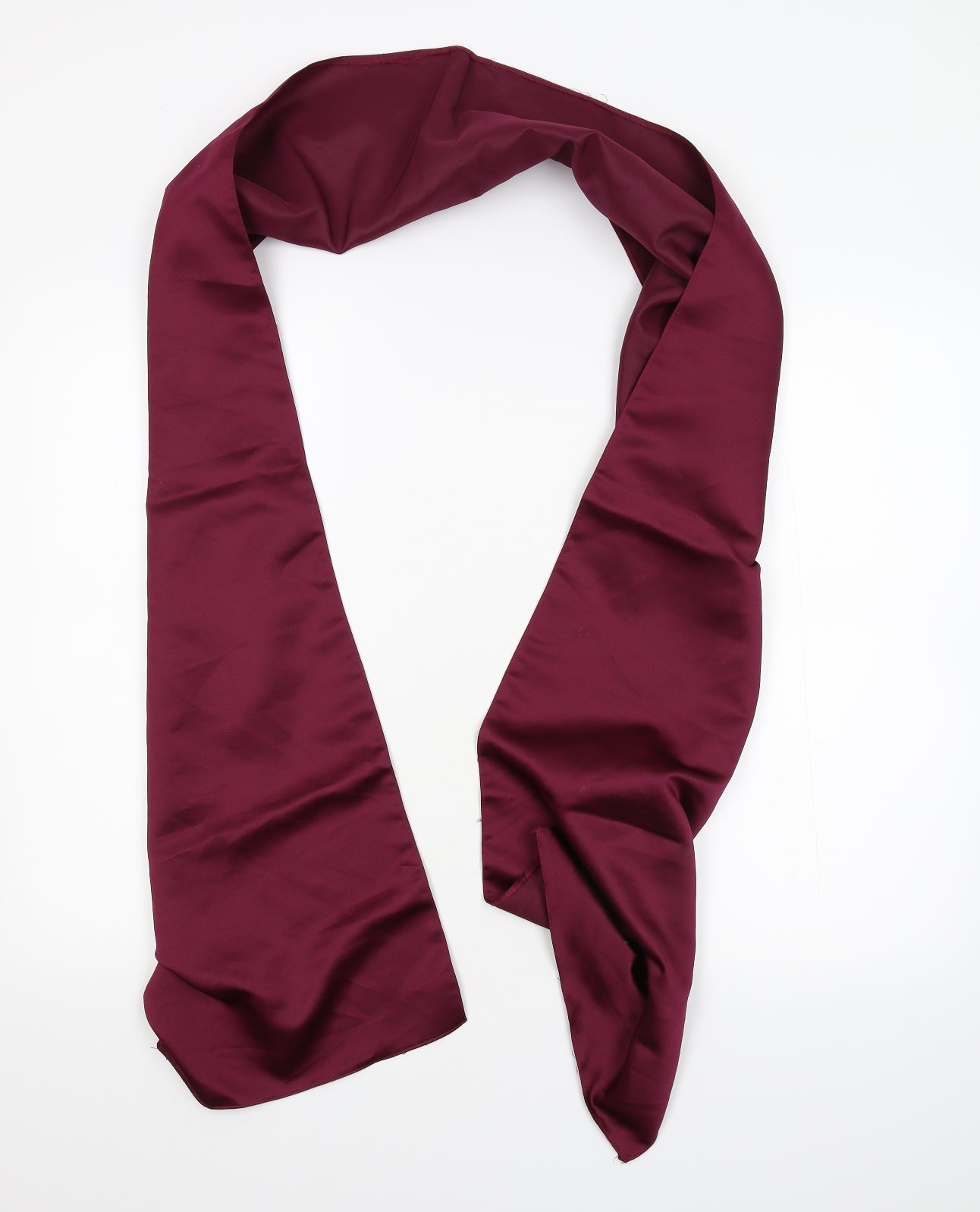 Preworn Womens Purple Satin Scarf