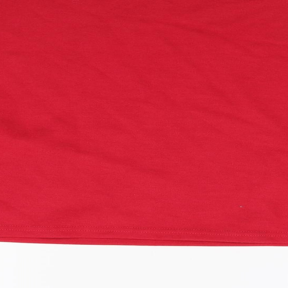 Primark Womens Red Pullover Sweatshirt Size S