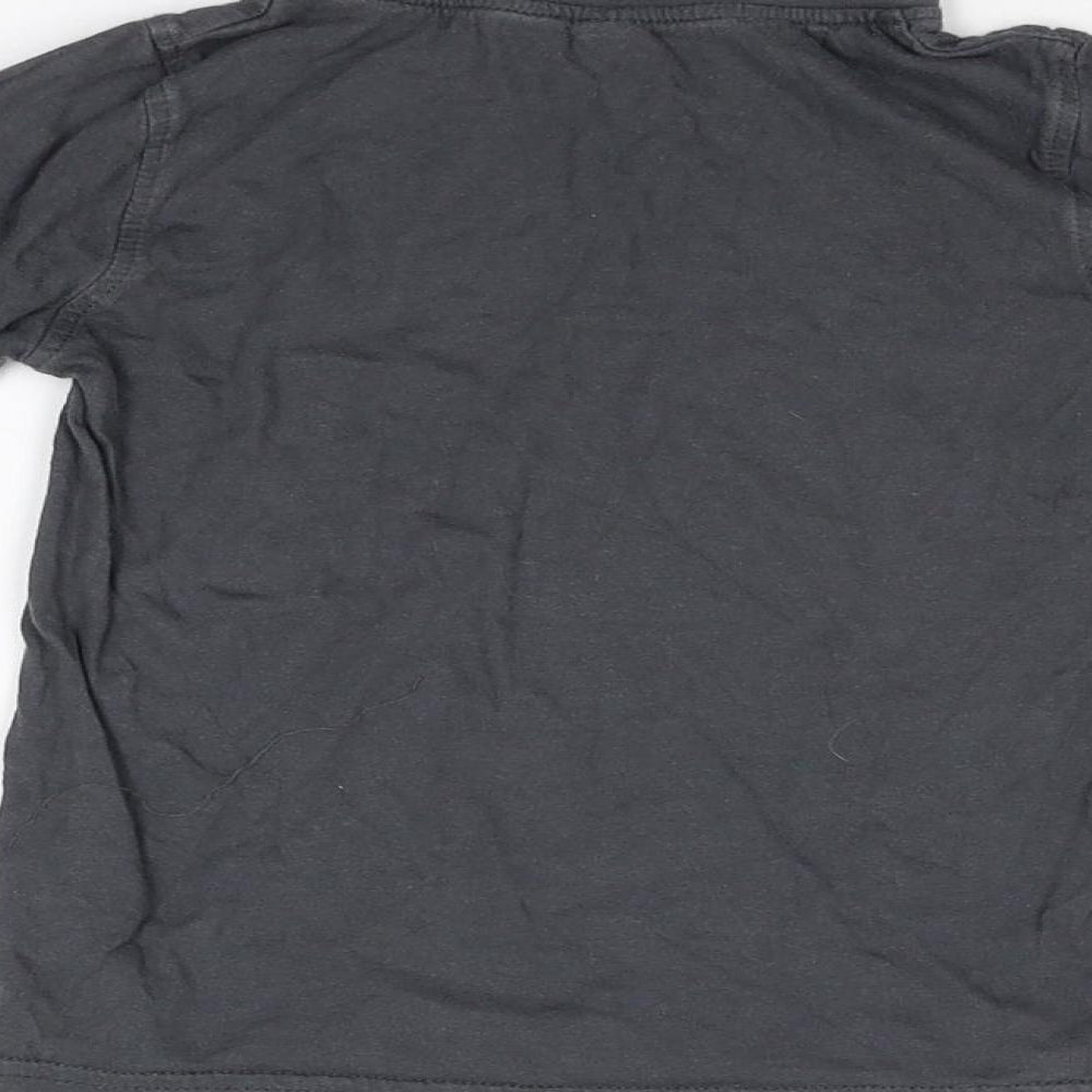 BSTR73 Boys Grey Basic T-Shirt Size 5 Years