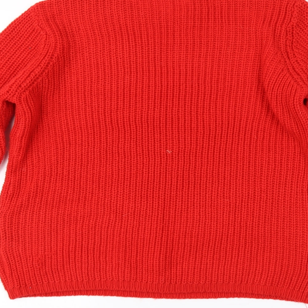 Preworn Womens Red Pullover Jumper Size M